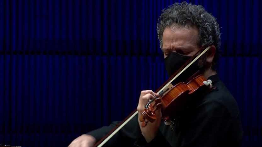 Steven Copes performs Clara Schumann's Three Romances for Violin and Piano in October 2020